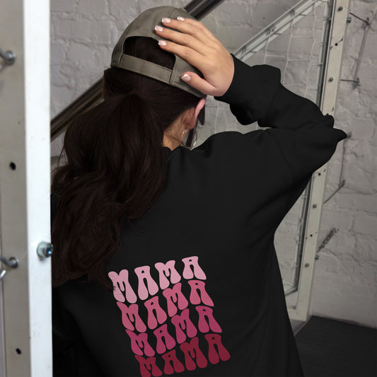 MAMA Unisex Sweatshirt - Black / S - Shirts & Tops