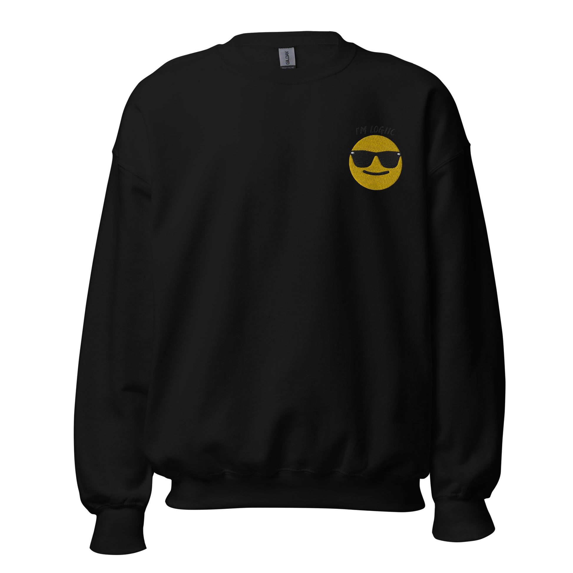 Cool Guy Emoji Unisex Sweatshirt - Black / S