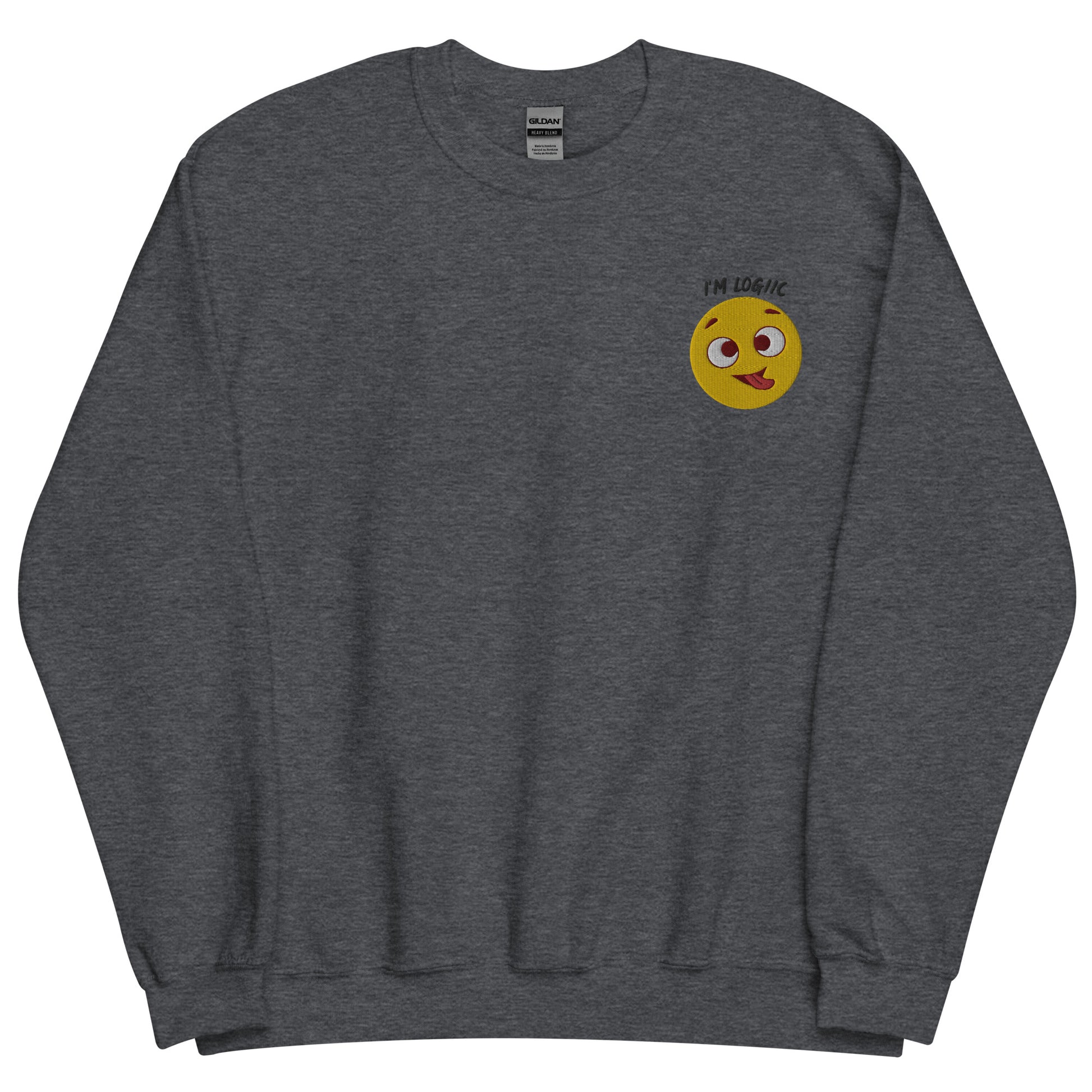 Silly Face Unisex Sweatshirt - Dark Heather / S