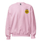 Angry Emoji Unisex Sweatshirt - Light Pink / S
