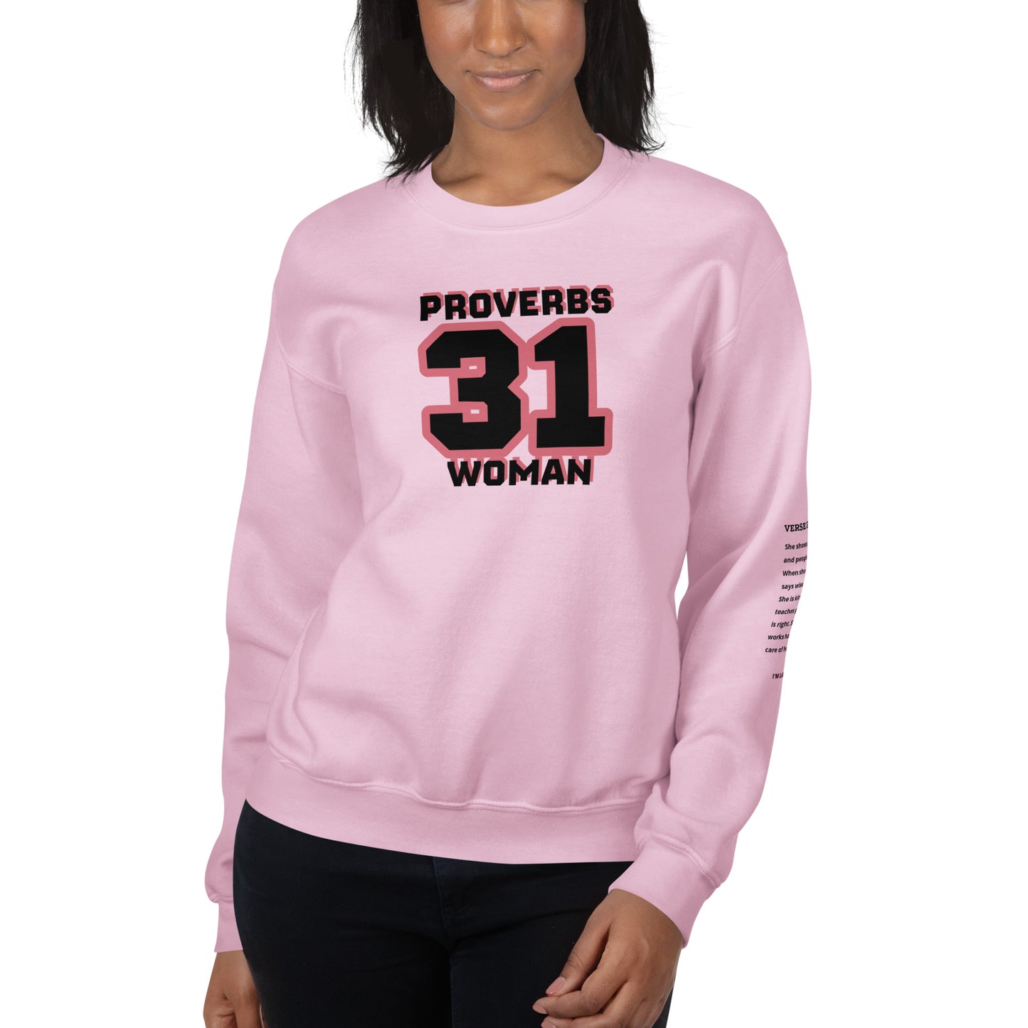 Proverbs 31 Woman Unisex Sweatshirt - S - Shirts & Tops