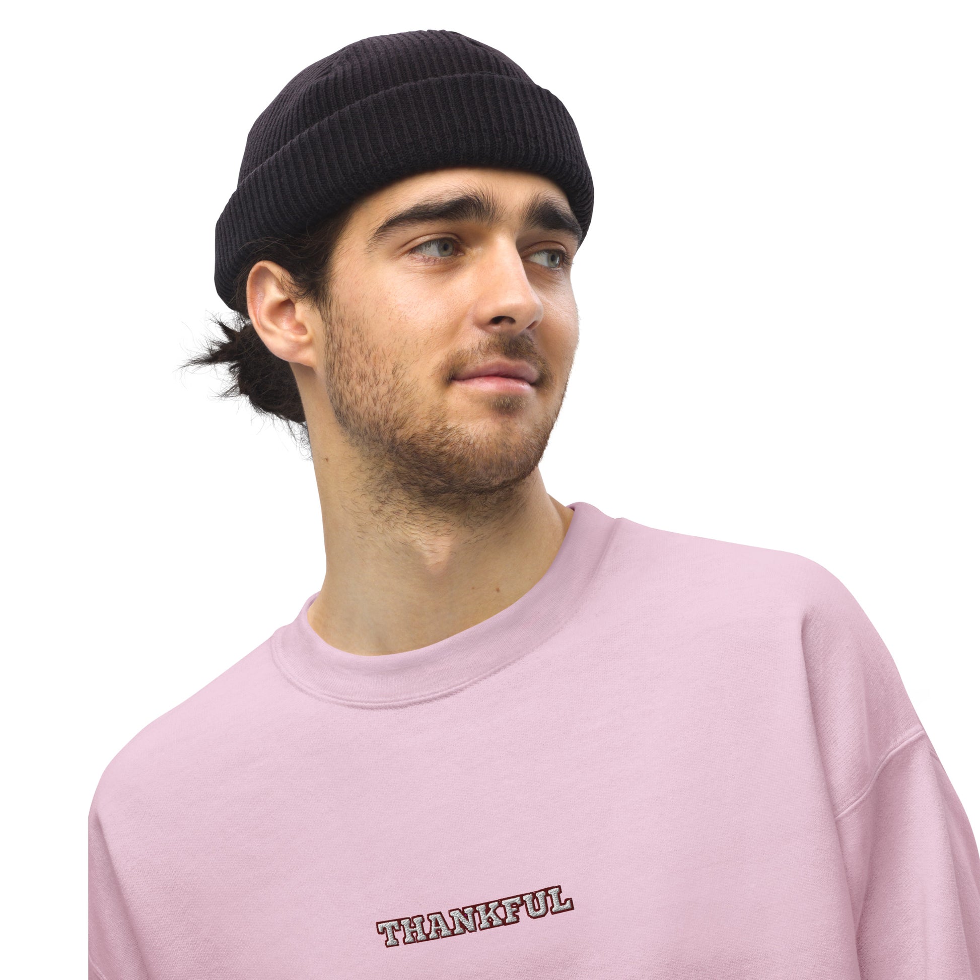 Thankful Unisex Sweatshirt - Light Pink / S