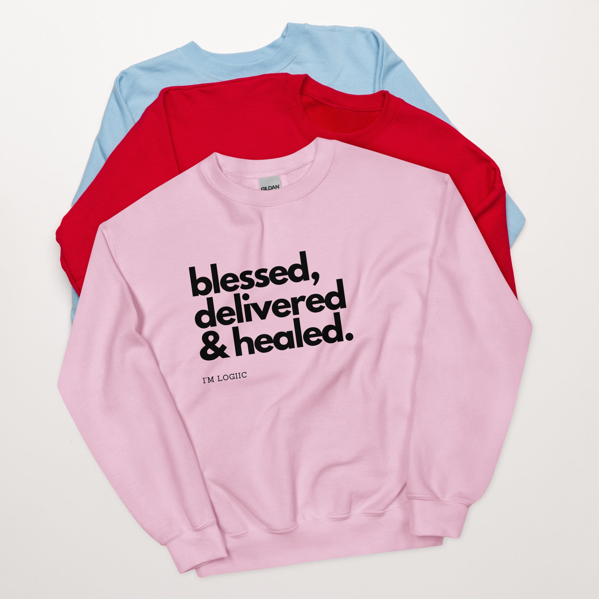 BDH Unisex Sweatshirt - Light Pink / S