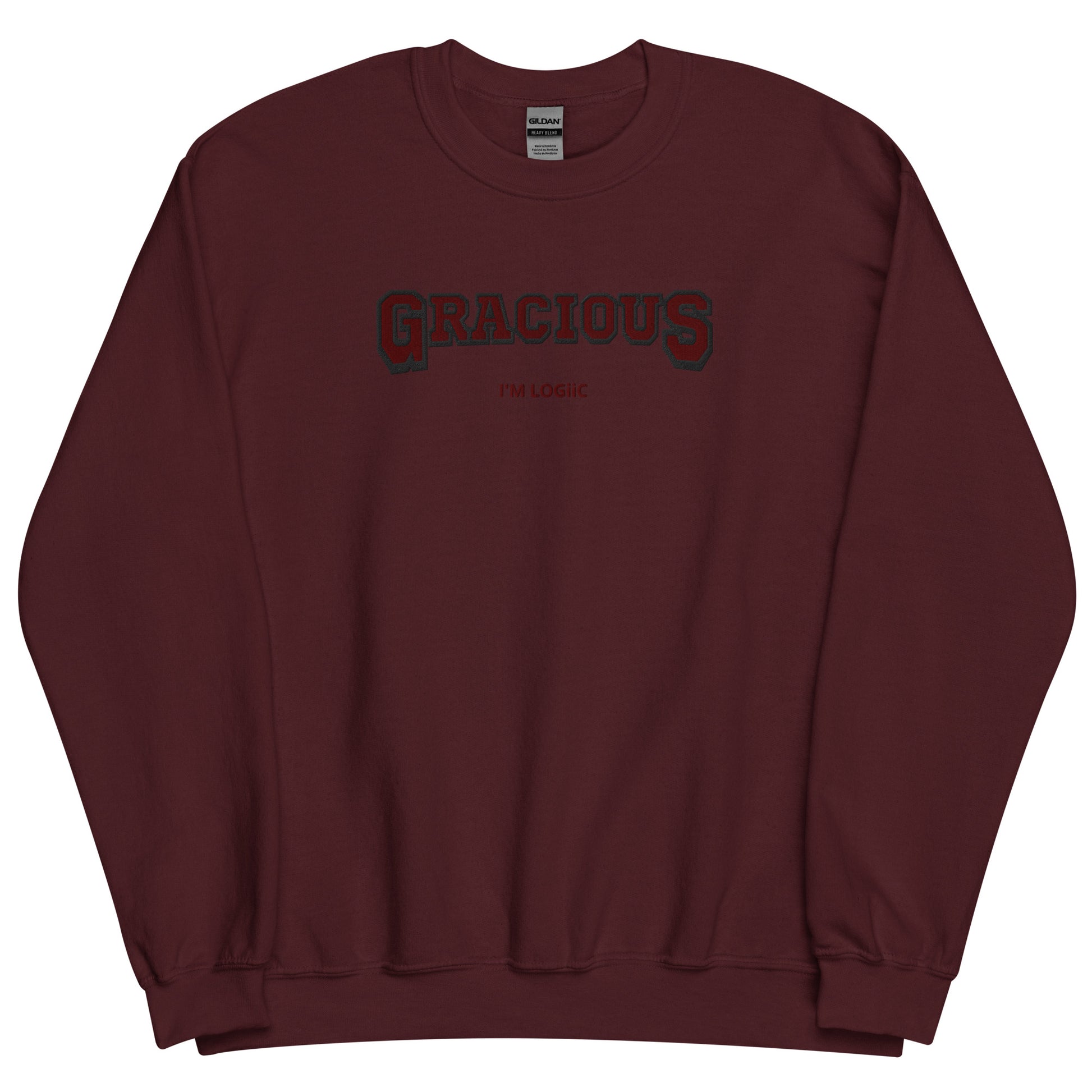 Gracious Unisex Sweatshirt - Maroon / S