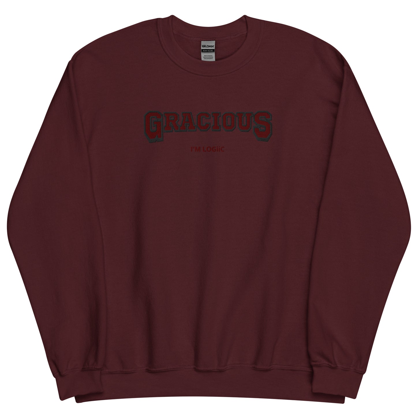 Gracious Unisex Sweatshirt - Maroon / S