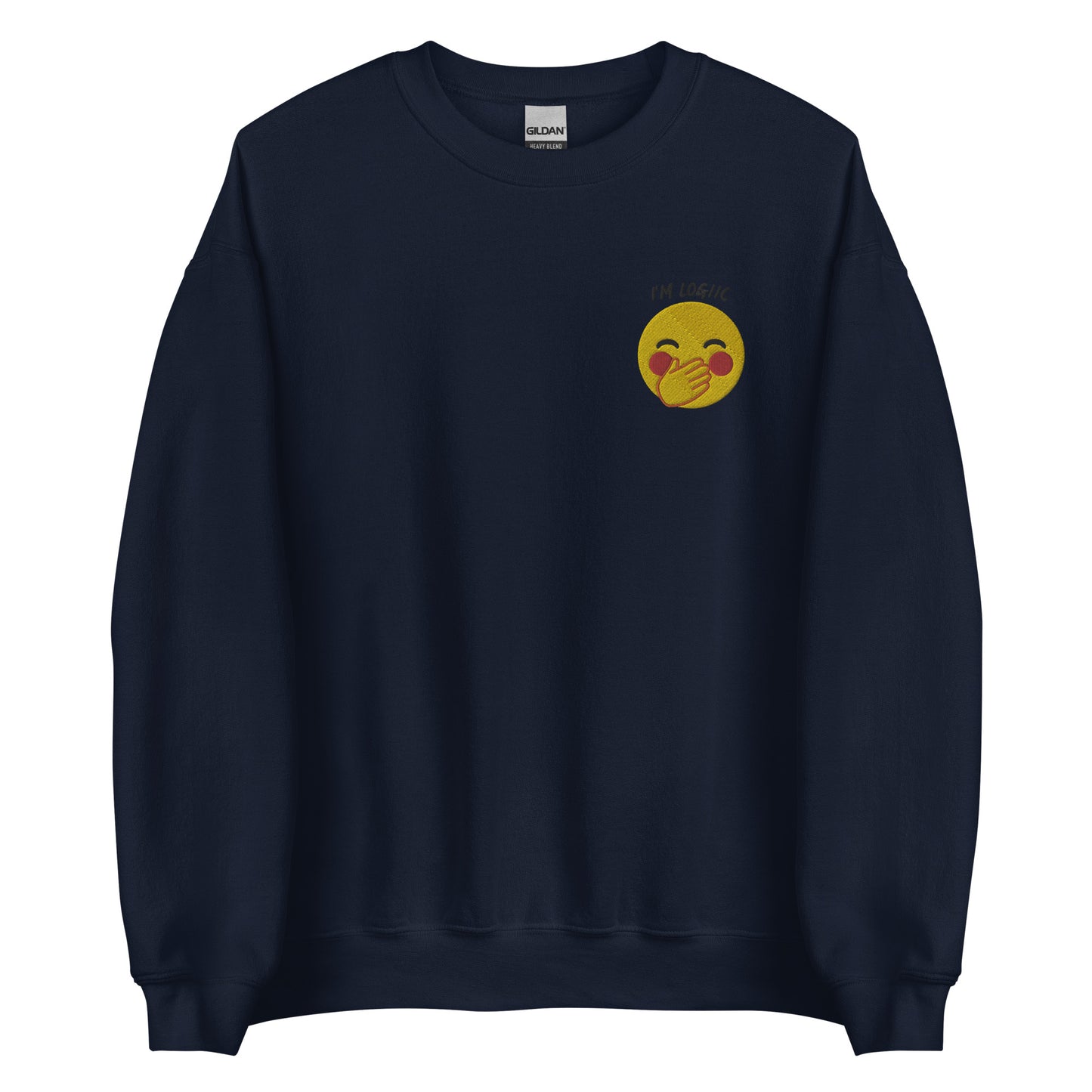 Giggle Emoji Unisex Sweatshirt - Navy / S