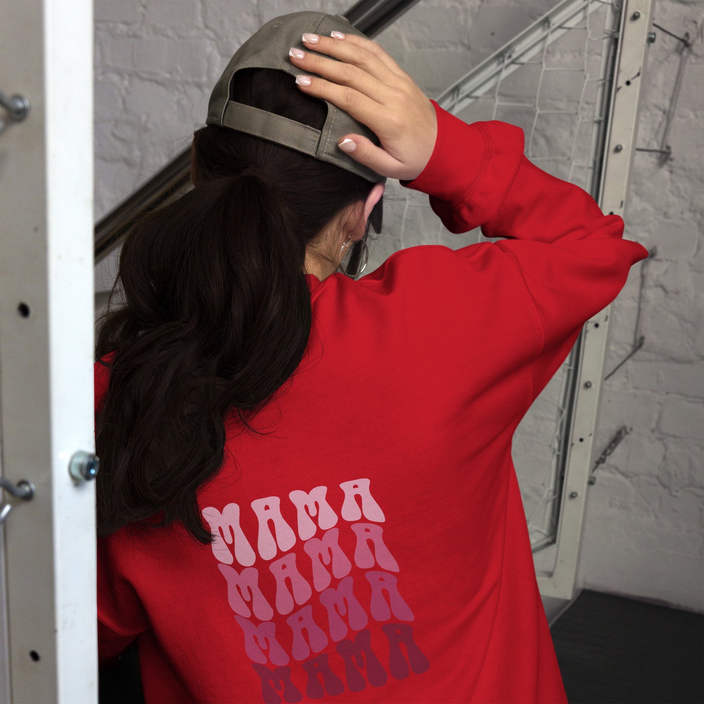 MAMA Unisex Sweatshirt - Red / S - Shirts & Tops