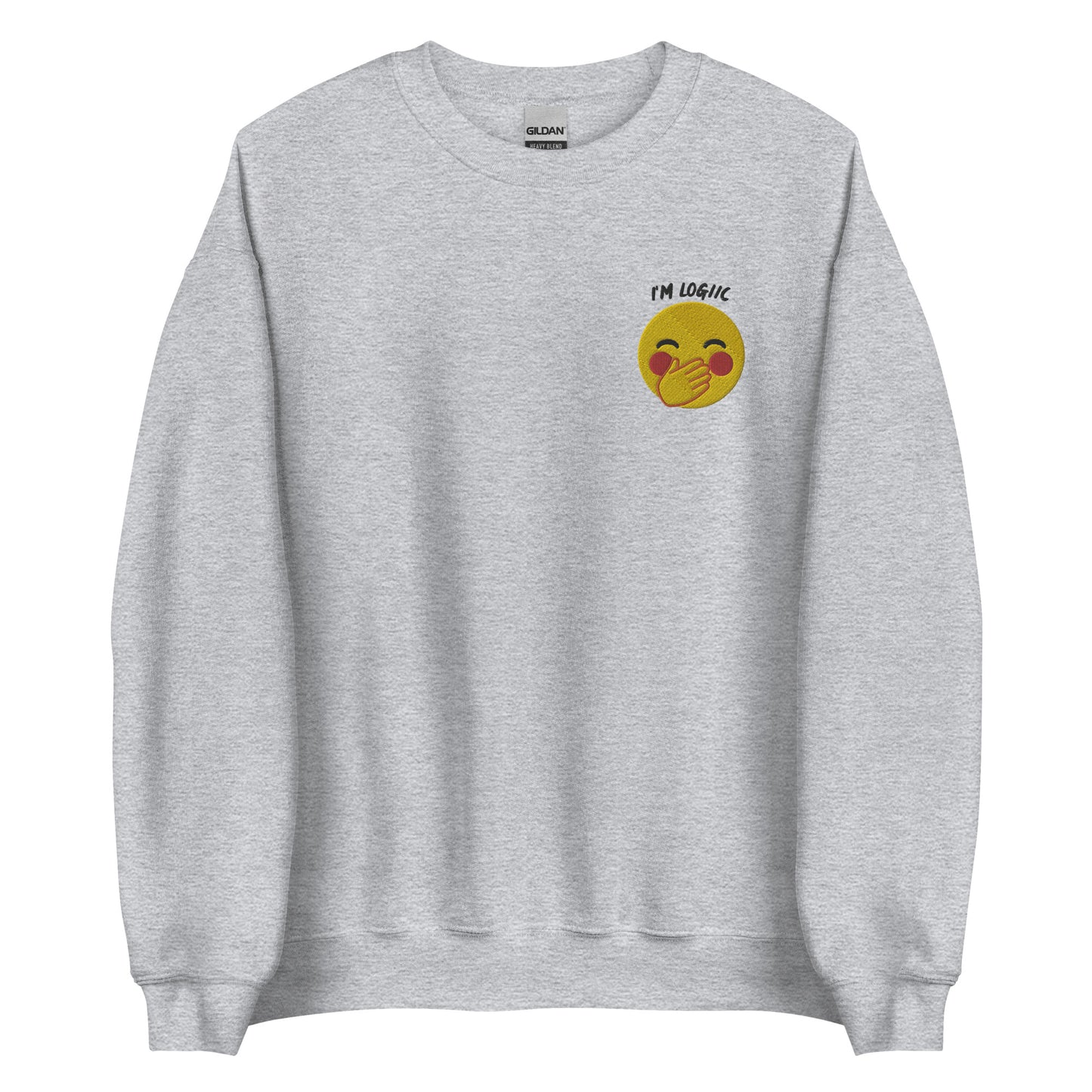 Giggle Emoji Unisex Sweatshirt - Sport Grey / S
