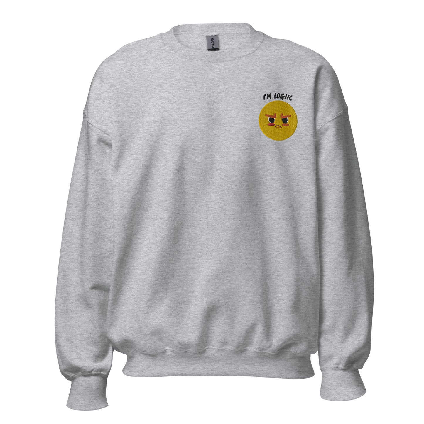 Angry Emoji Unisex Sweatshirt - Sport Grey / S