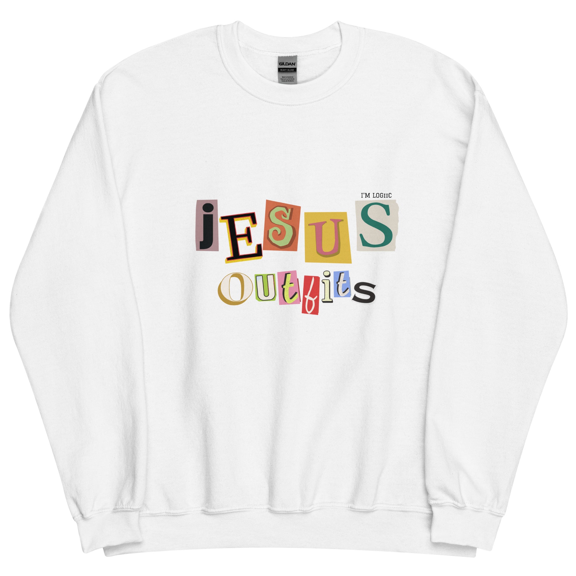 Jesus Outfits Crew Neck - White / S - Shirts & Tops