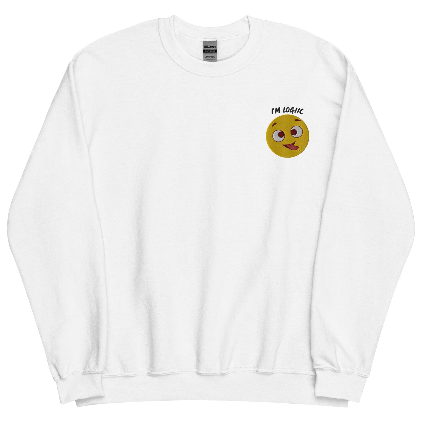 Silly Face Unisex Sweatshirt - White / S