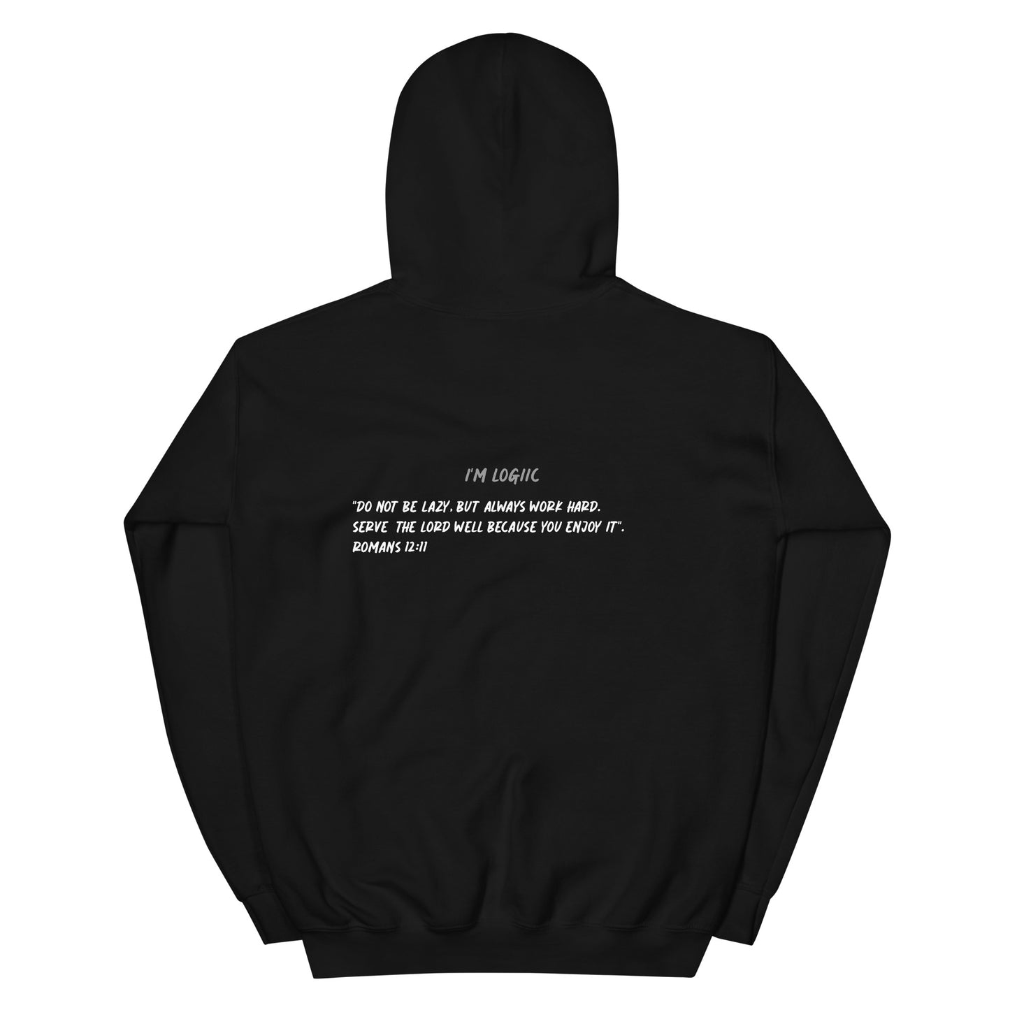 PUSH Embroidered Hoodie - Shirts & Tops