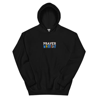 Prayer Warrior Embroidered Hoodie - Black / S - Shirts &