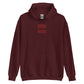 Jesus Embroidery Unisex Hoodie - Maroon / S
