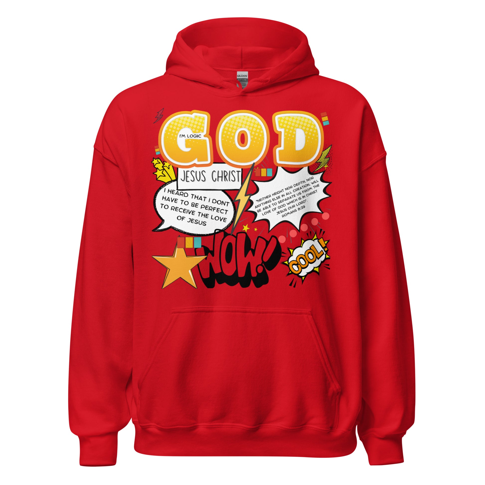 Christian Comic Unisex Hoodie (version 1) - Red / S - Shirts