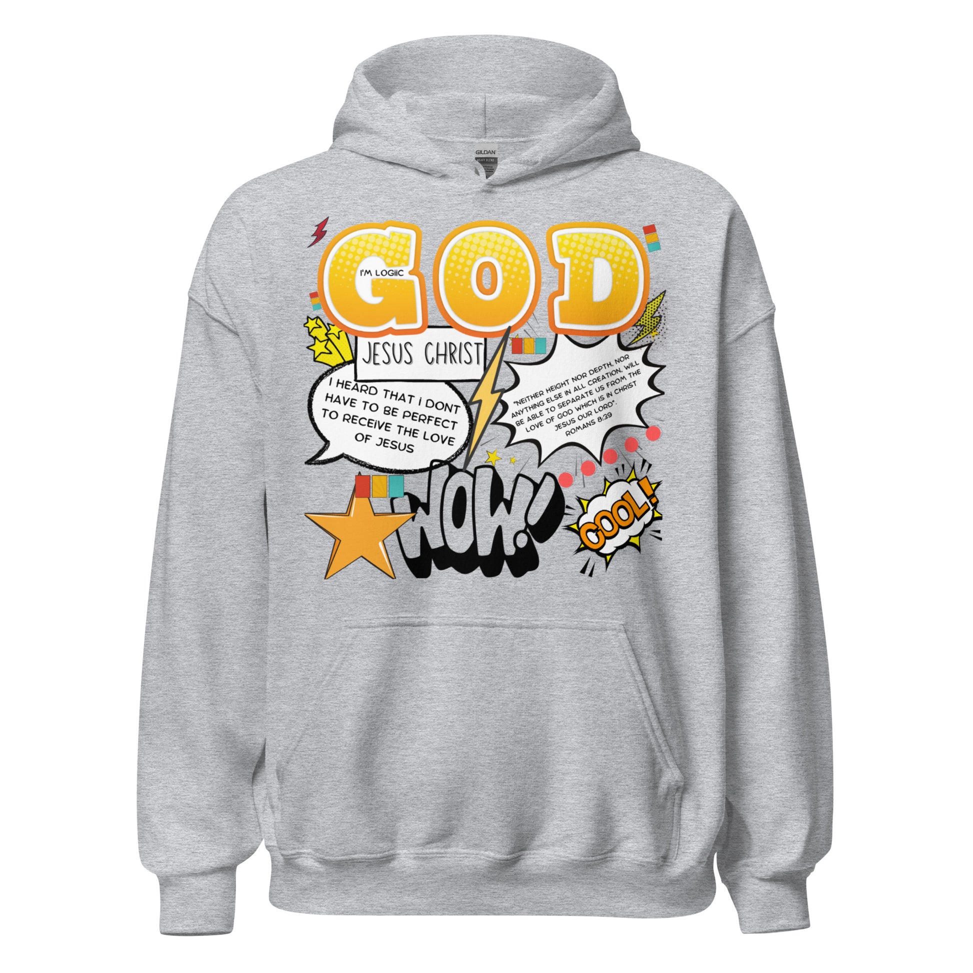 Christian Comic Unisex Hoodie (version 1) - Sport Grey / S -