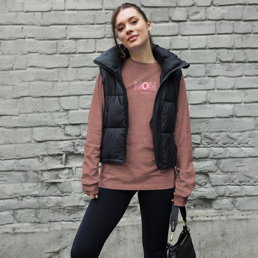 MOM Unisex Long Sleeve Tee - Heather Mauve / XS - Shirts &