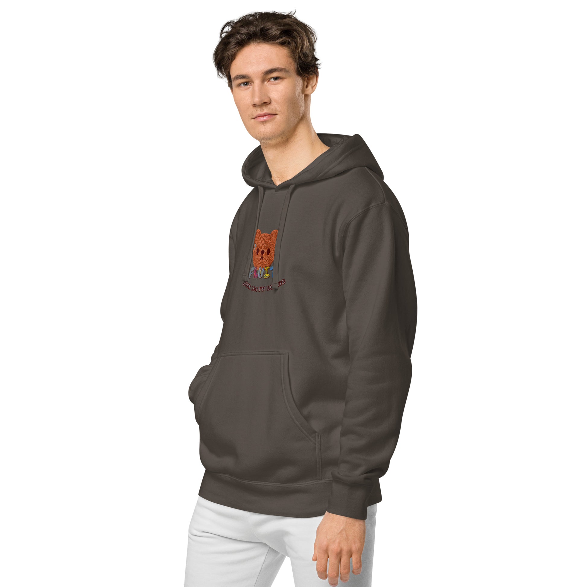 Bear Fruit Unisex pigment-dyed hoodie