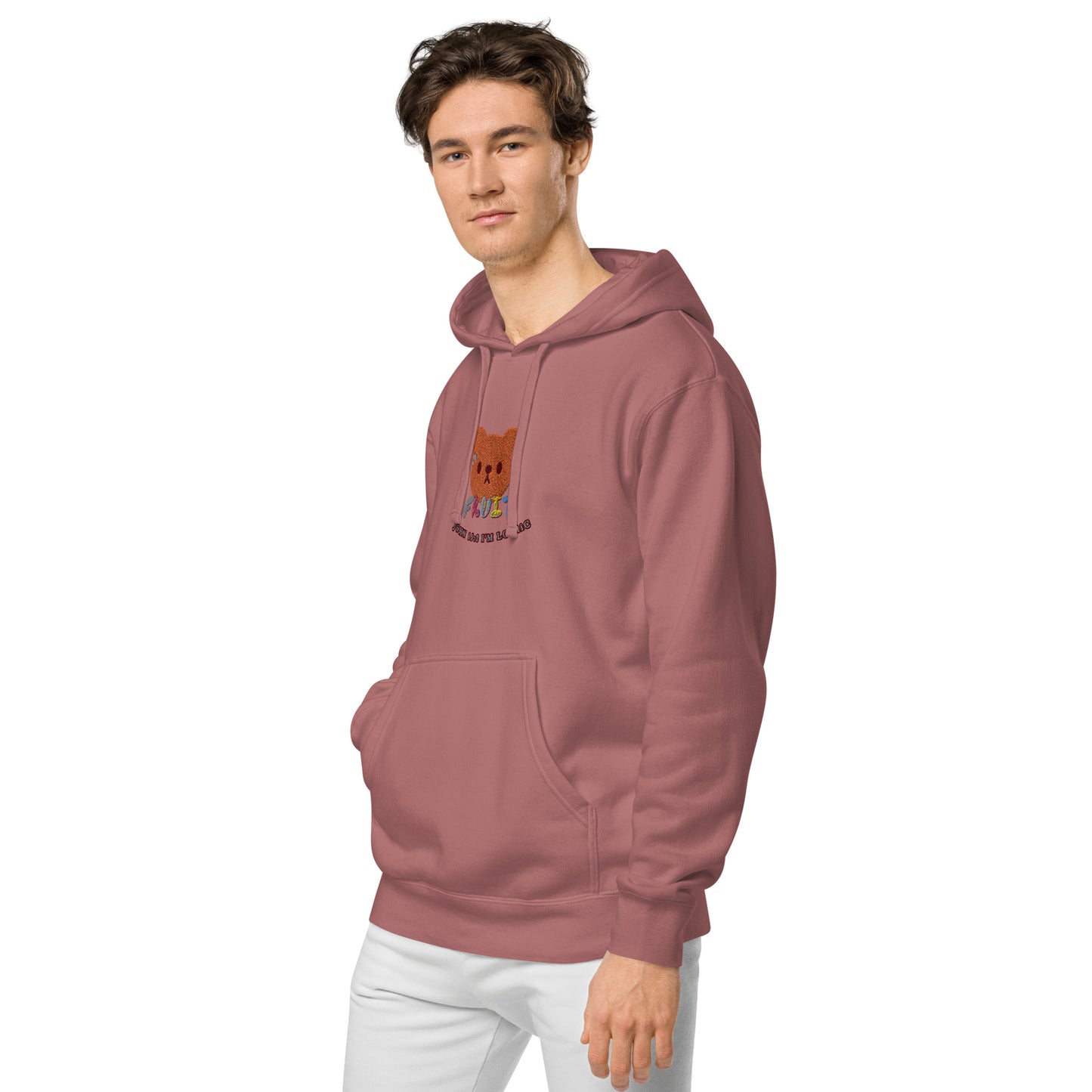 Bear Fruit Unisex pigment-dyed hoodie