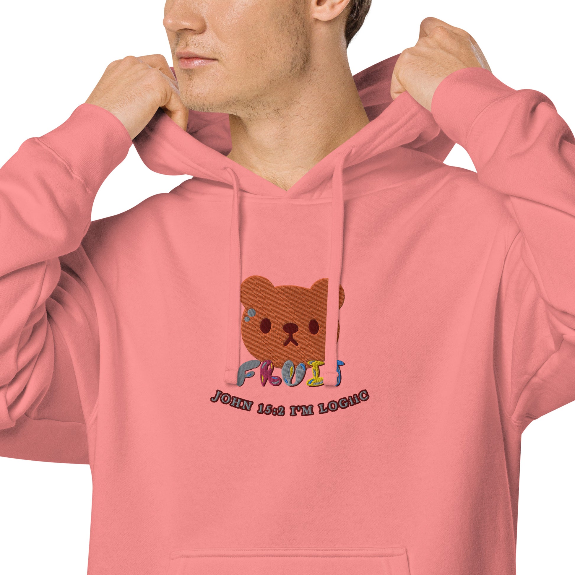 Bear Fruit Unisex pigment-dyed hoodie