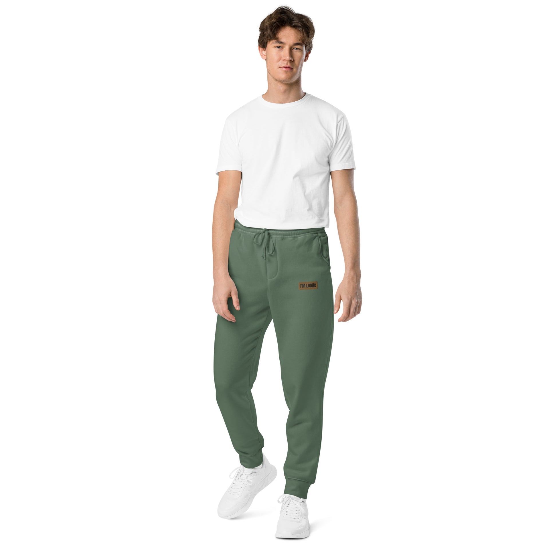 Brand Logo Unisex pigment-dyed sweatpants - Pigment Alpine