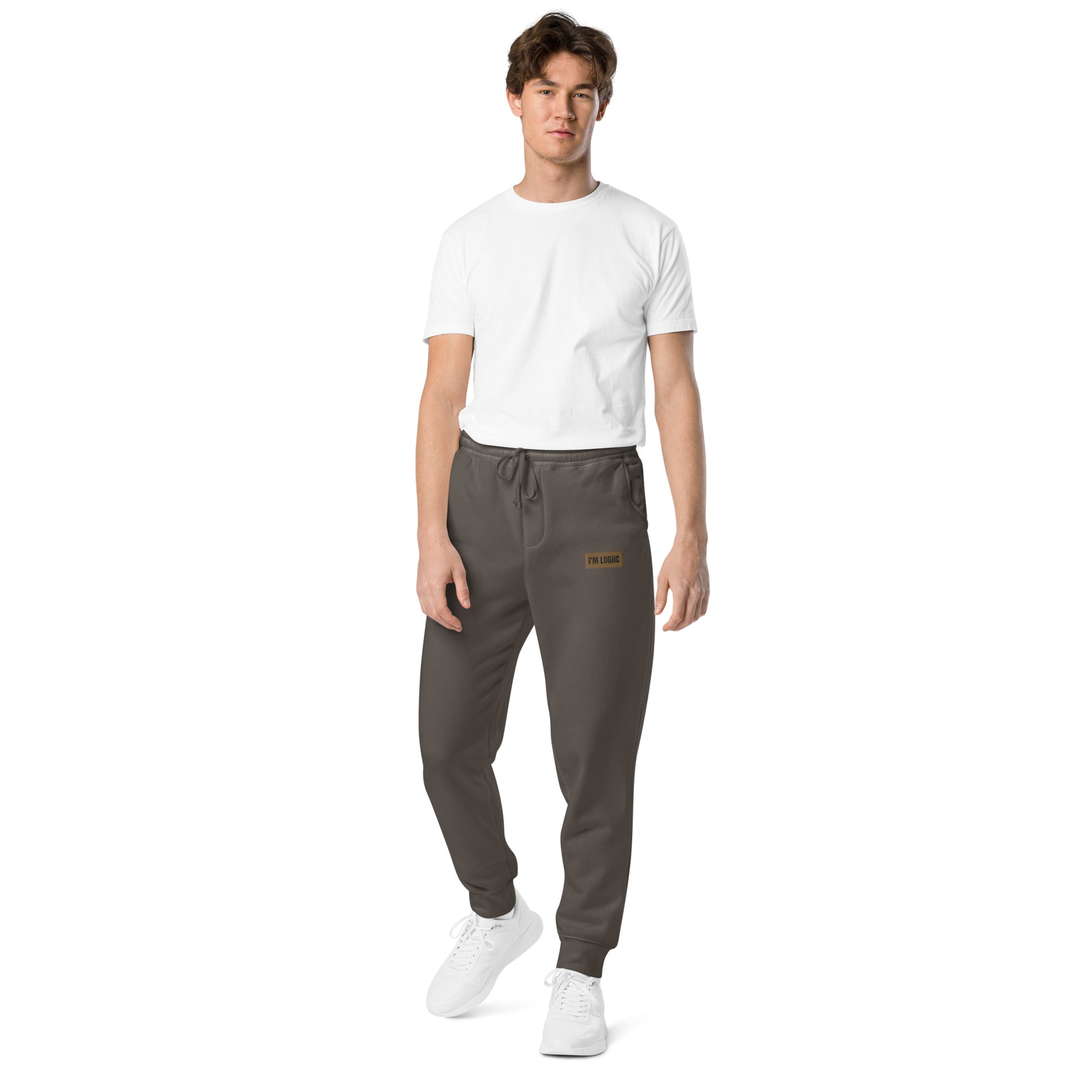 Brand Logo Unisex pigment-dyed sweatpants - Pigment Black /