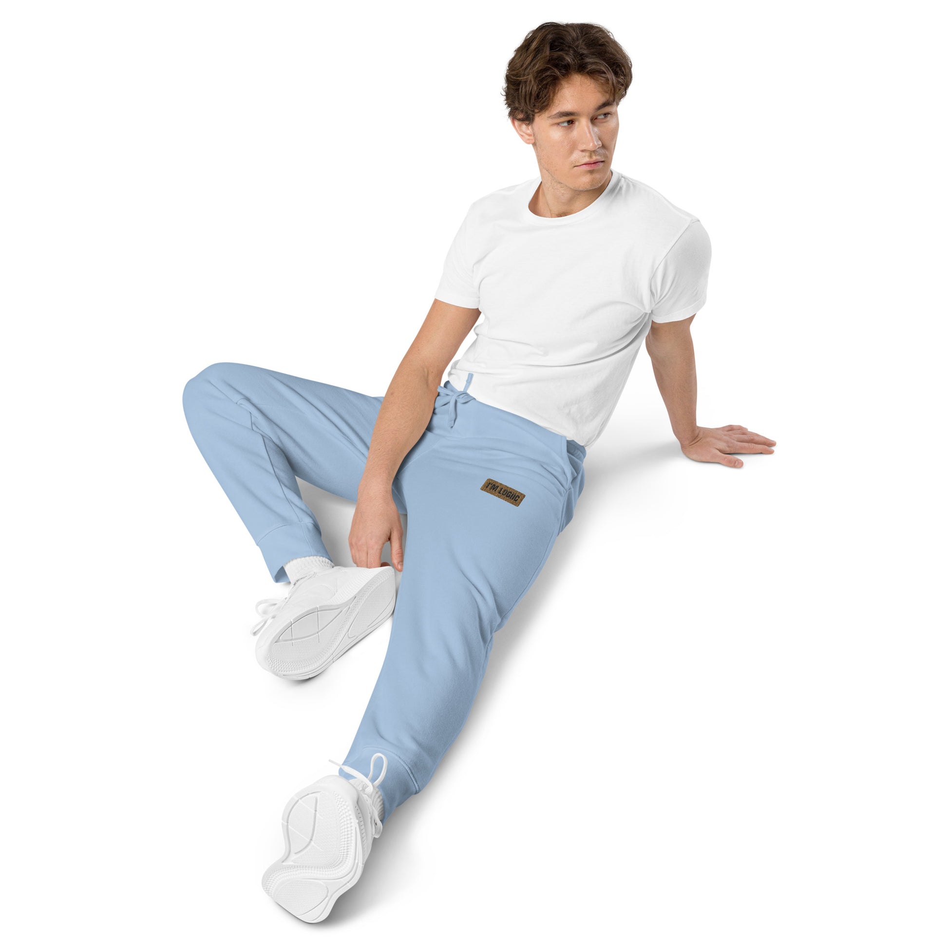 Brand Logo Unisex pigment-dyed sweatpants