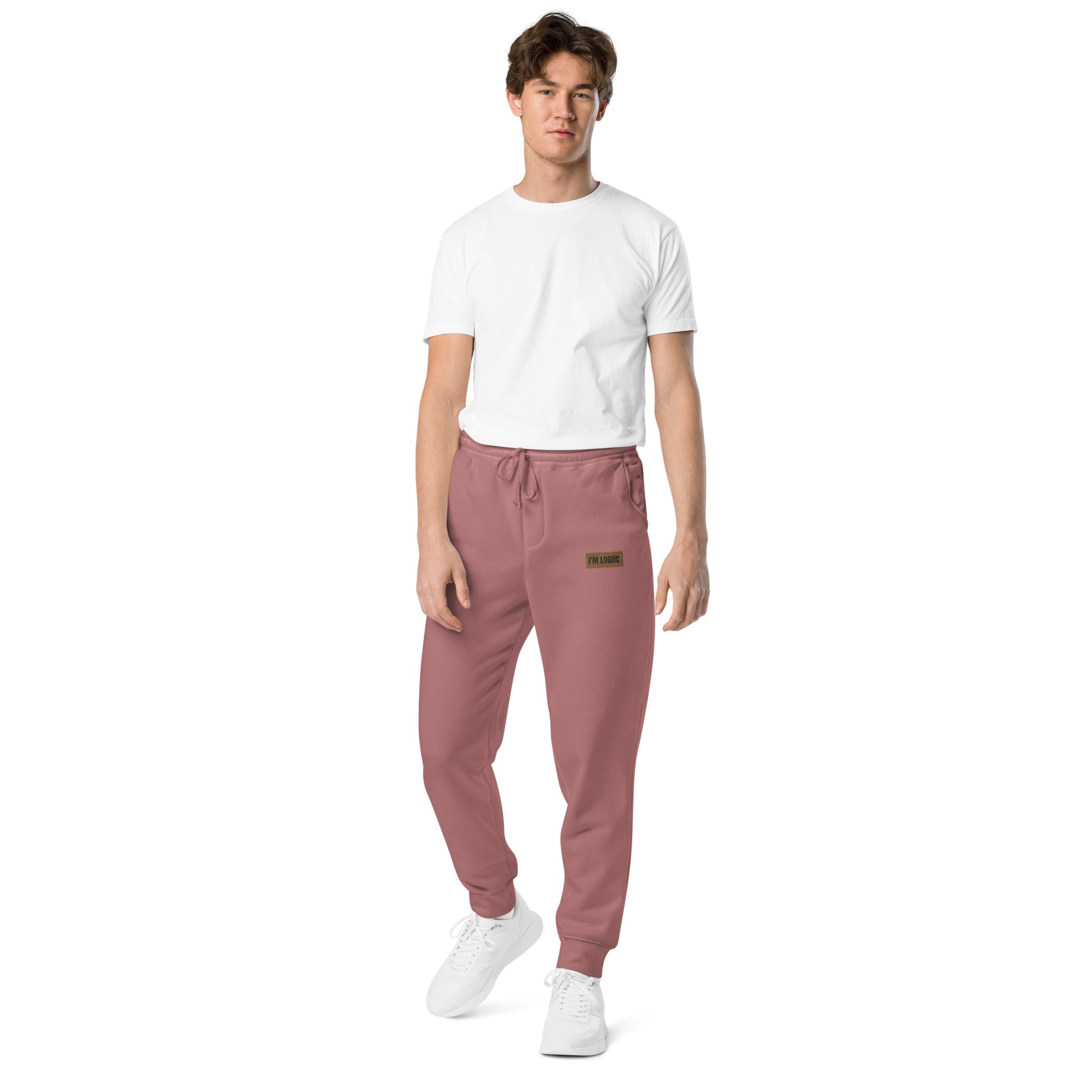 Brand Logo Unisex pigment-dyed sweatpants - Pigment Maroon /