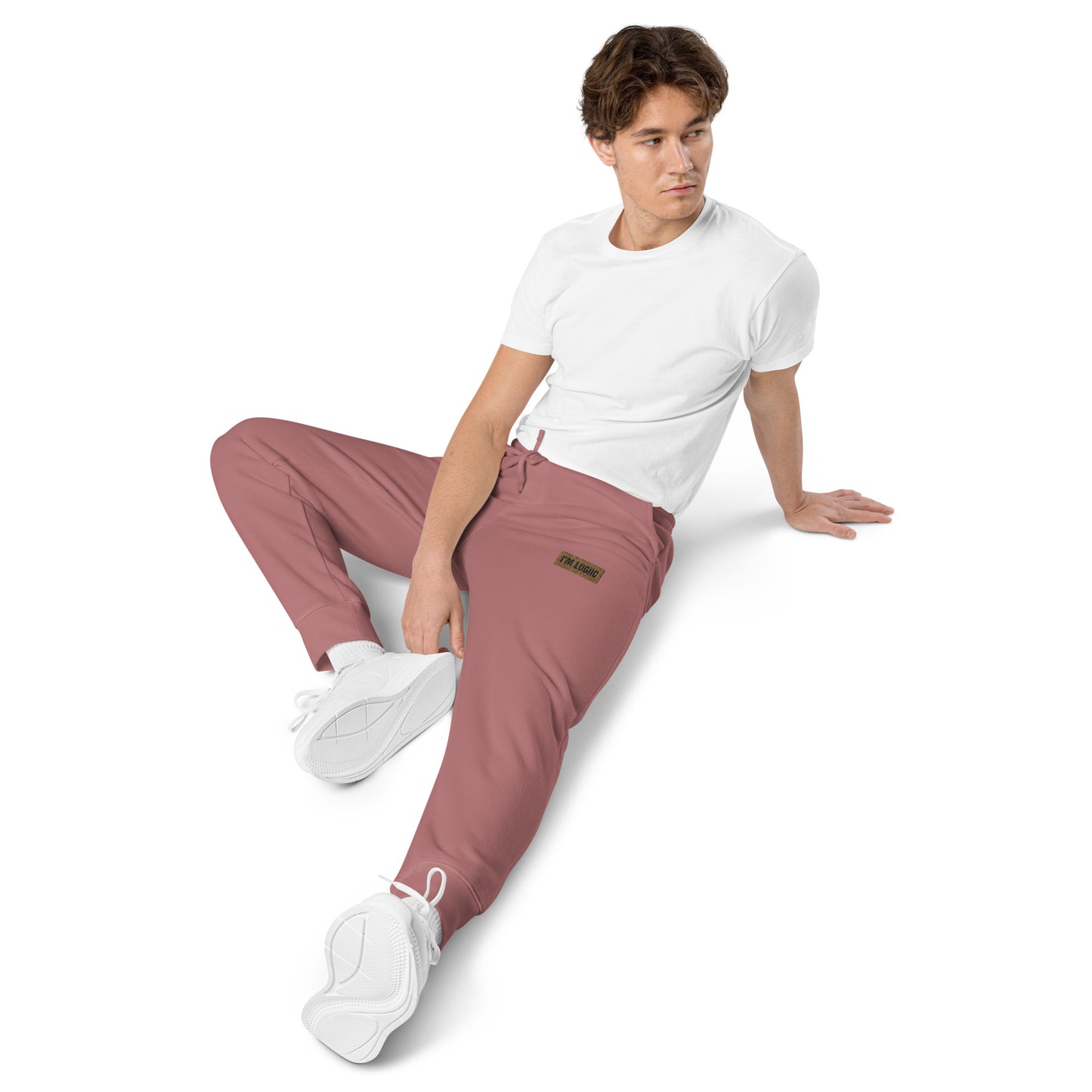 Brand Logo Unisex pigment-dyed sweatpants