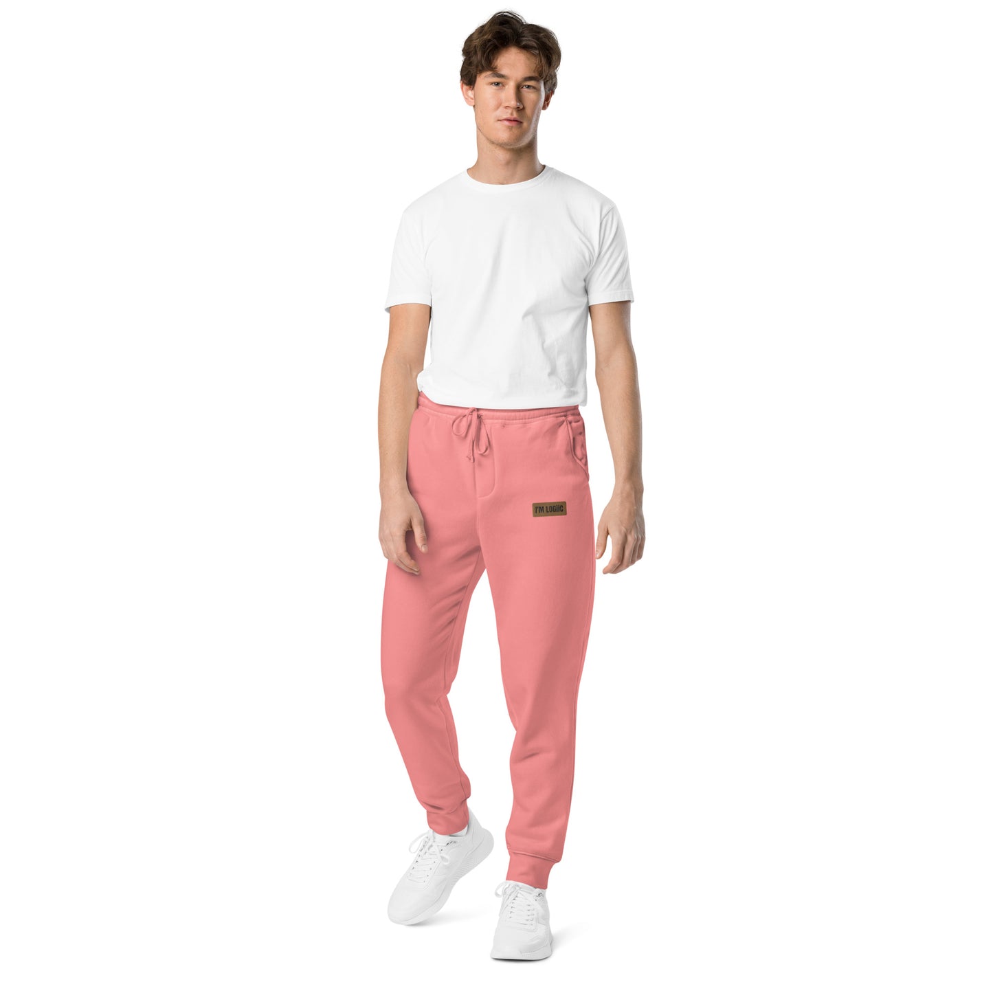 Brand Logo Unisex pigment-dyed sweatpants - Pigment Pink / S