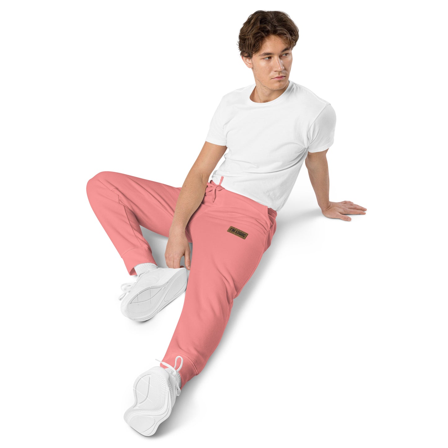 Brand Logo Unisex pigment-dyed sweatpants