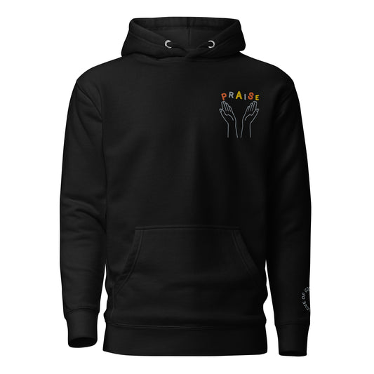 Praise Hands Unisex Hoodie - Black / S - Shirts & Tops