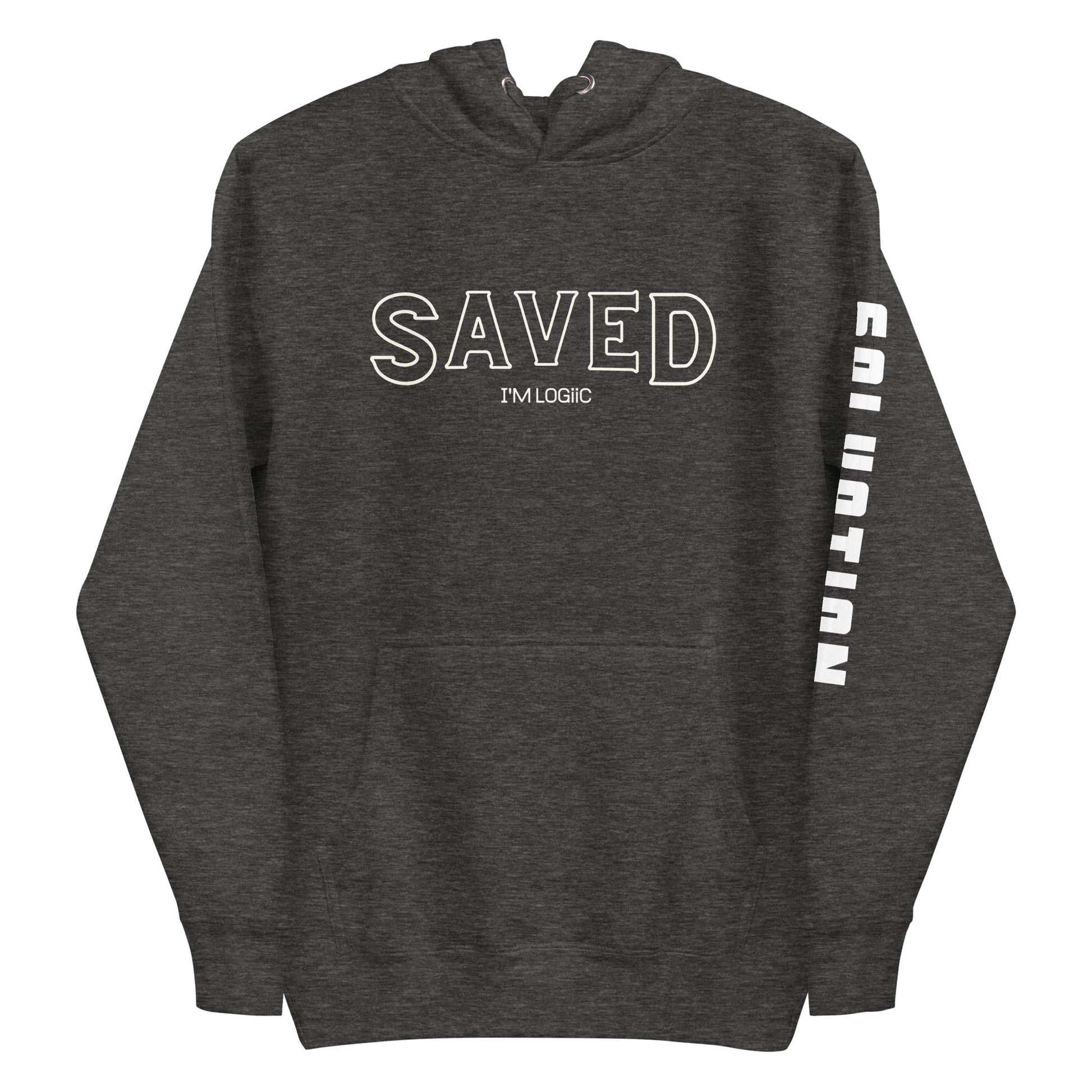 Saved Unisex Hoodie - Charcoal Heather / S