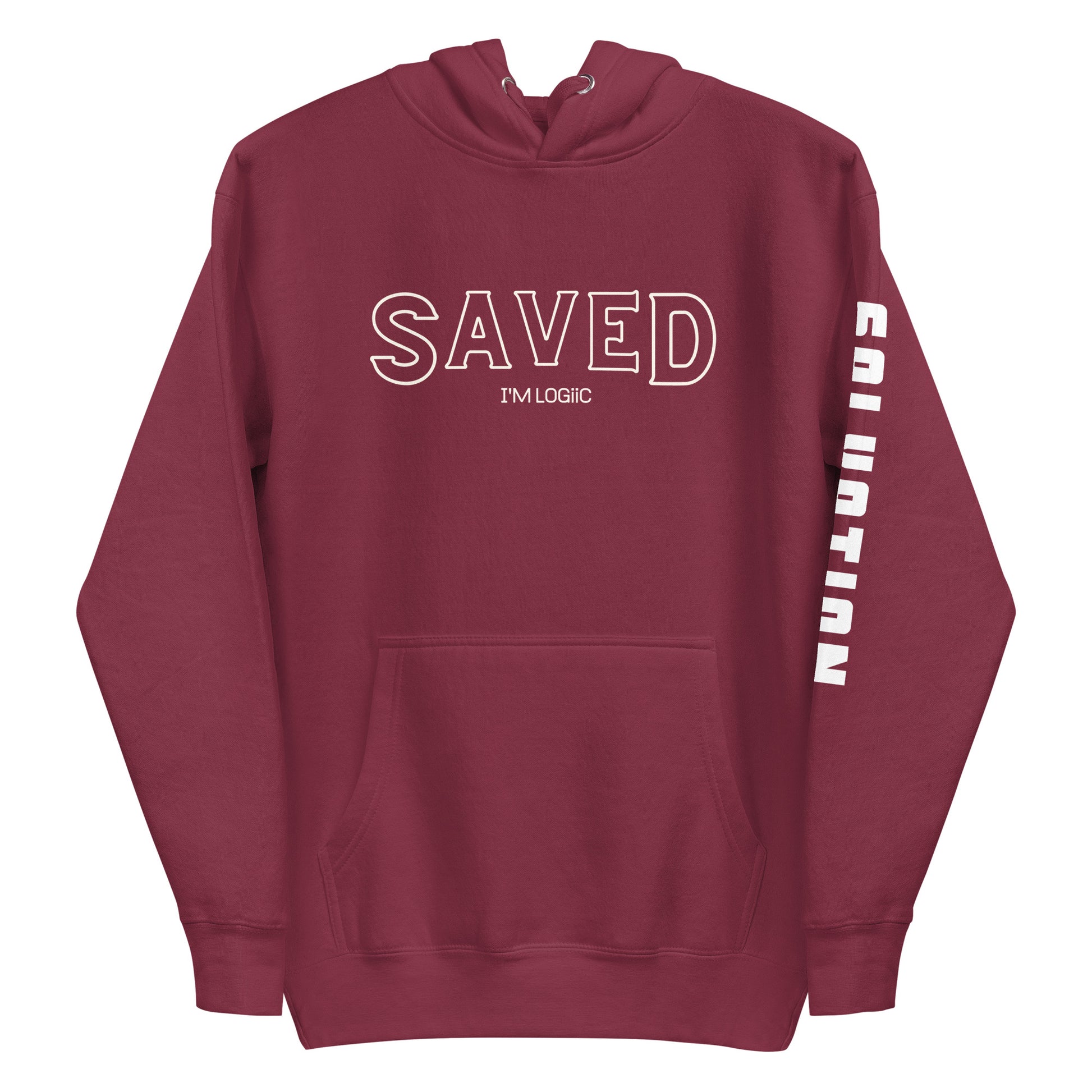 Saved Unisex Hoodie - Maroon / S