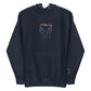 Praise Hands Embroidered Hoodie (centre) - S / NAVY - Shirts