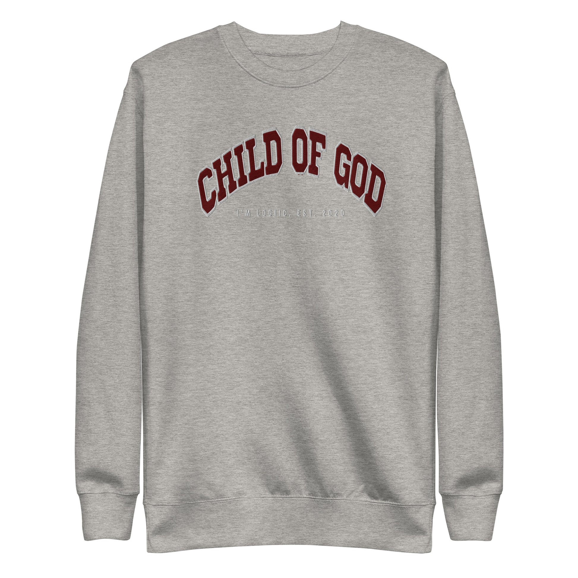 Child of God Unisex Premium Sweatshirt - Carbon Grey / S -