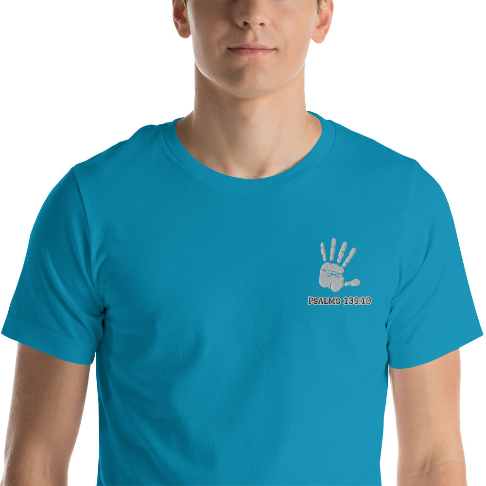 Lord’s Touch Embroidery Unisex t-shirt - Aqua / S - Shirts &