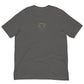 Praise Hands Embroidered T-shirt (center) - S / CHARCOAL -