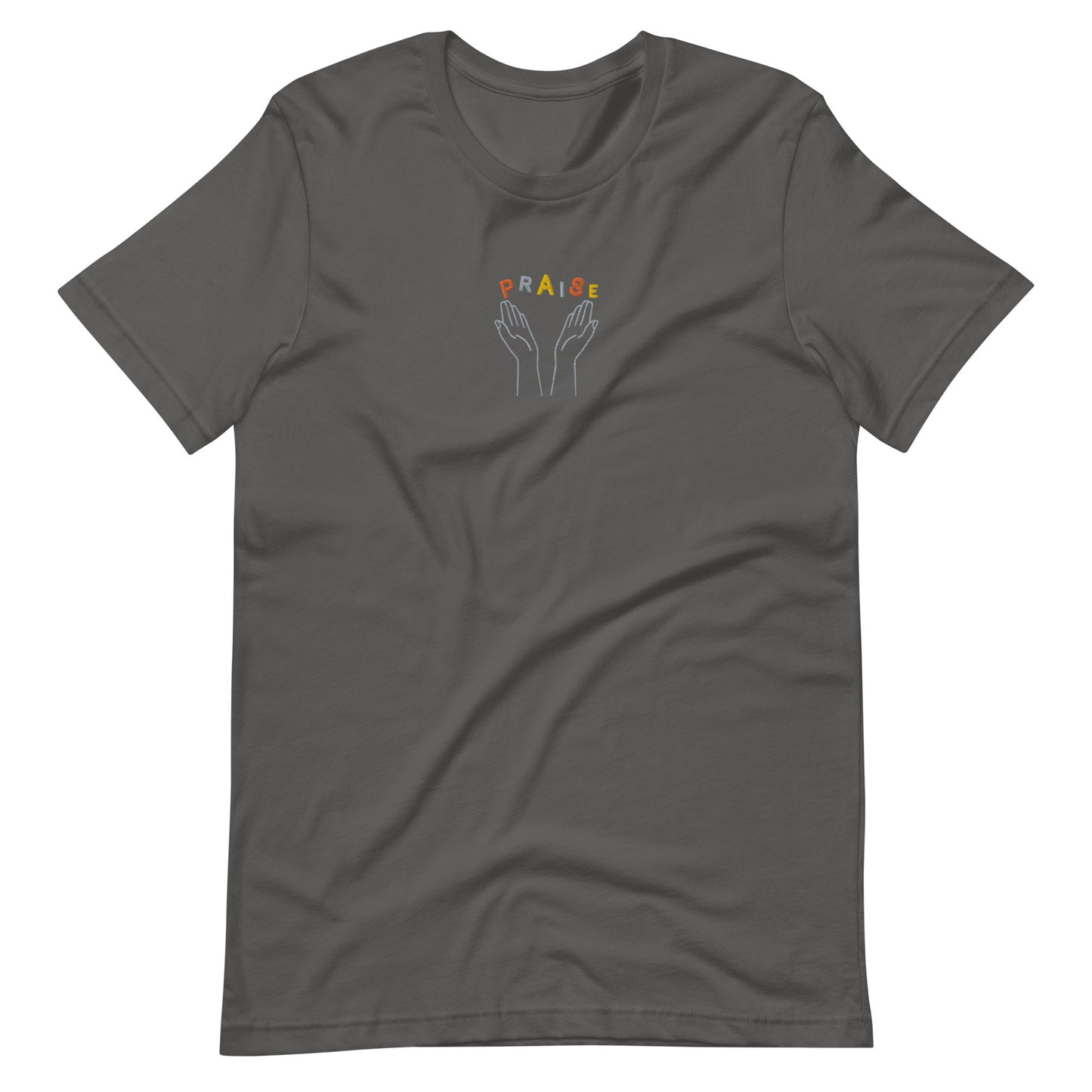 Praise Hands Unisex t-shirt - Asphalt / S - Shirts & Tops