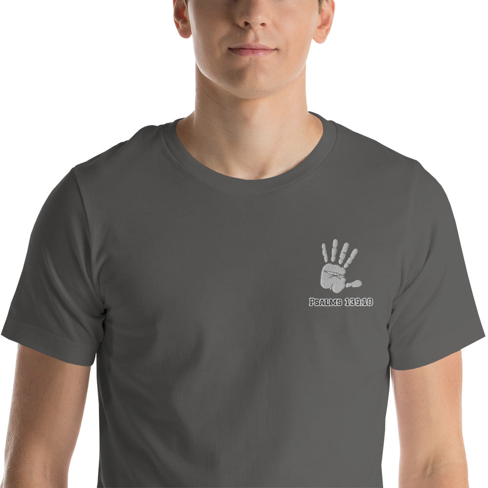Lord’s Touch Embroidery Unisex t-shirt - Asphalt / S -