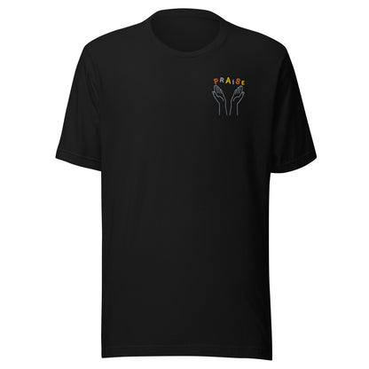 Praise Hands Unisex t-shirt - Black / S - Shirts & Tops