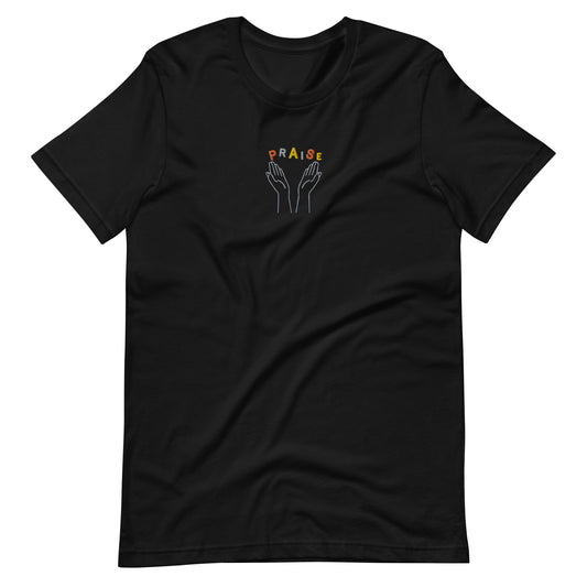 Praise Hands Unisex t-shirt - Black / S - Shirts & Tops