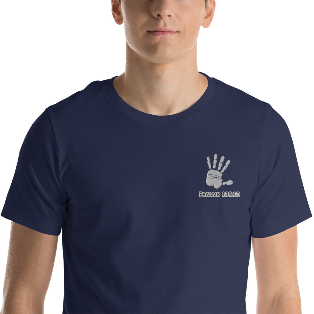 Lord’s Touch Embroidery Unisex t-shirt - Navy / S - Shirts &