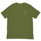 Praise Hands Embroidered T-shirt (left) - S / GREEN - Shirts