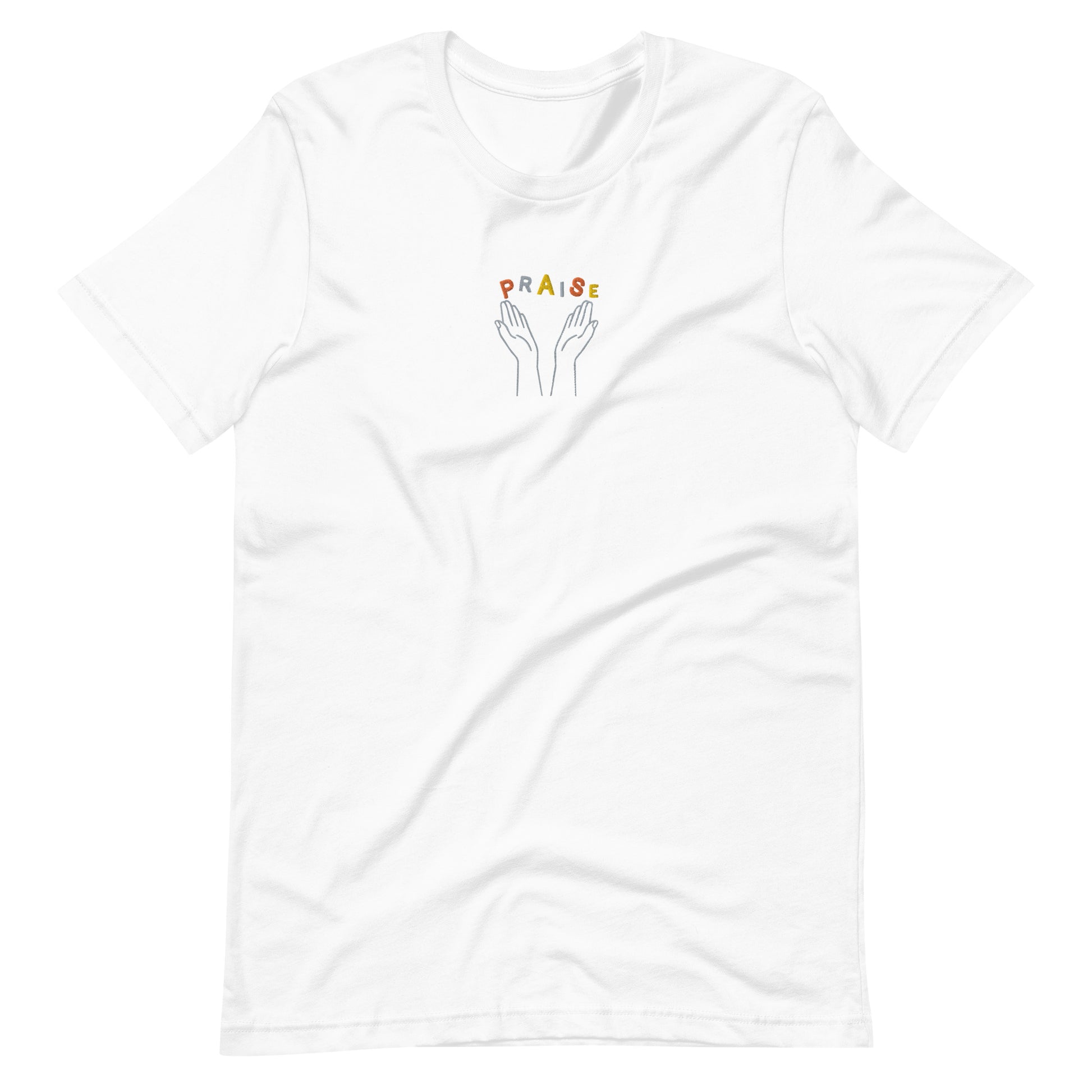 Praise Hands Unisex t-shirt - White / S - Shirts & Tops
