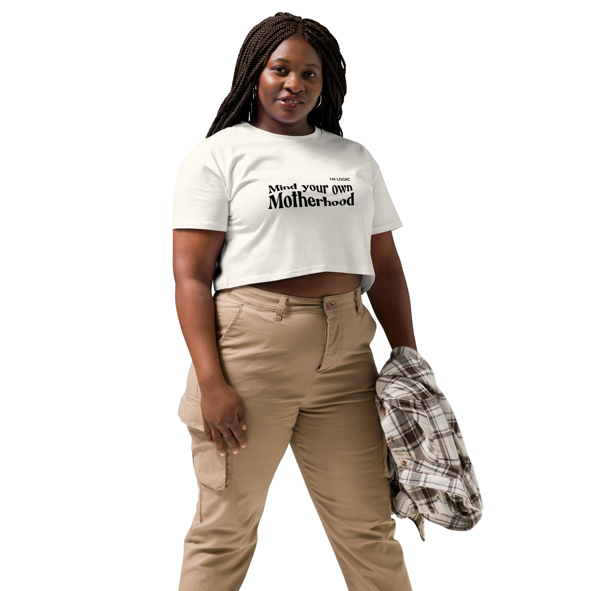 Motherhood Women’s crop top - Ecru / XS - Shirts & Tops