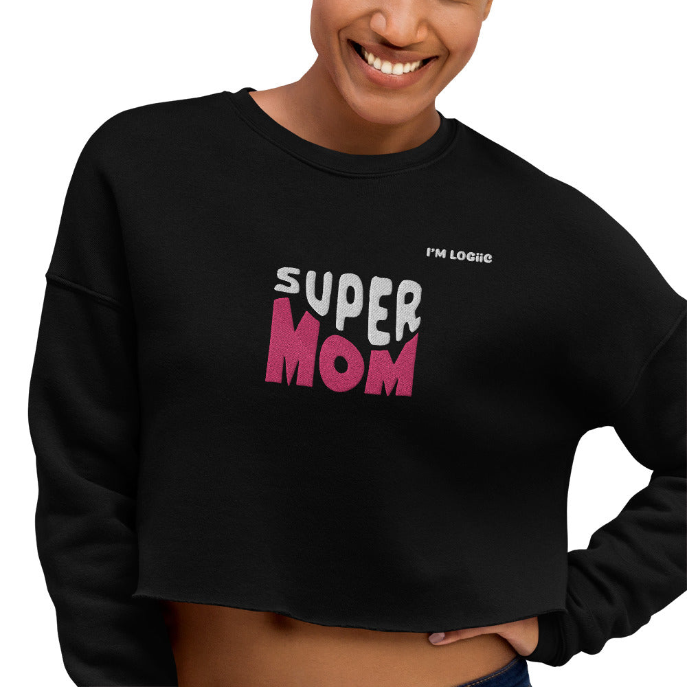 Super MOM Crop Sweatshirt - Shirts & Tops