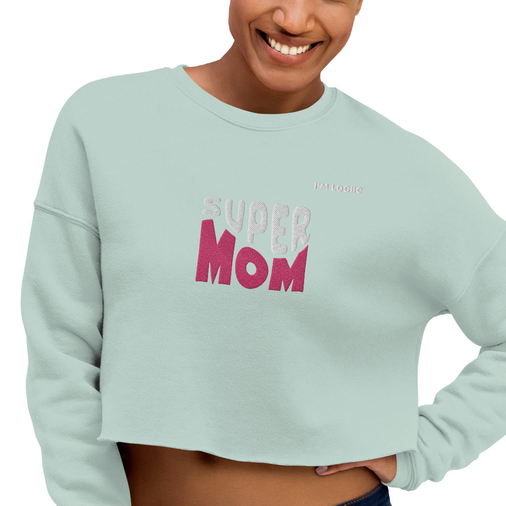 Super MOM Crop Sweatshirt - Shirts & Tops