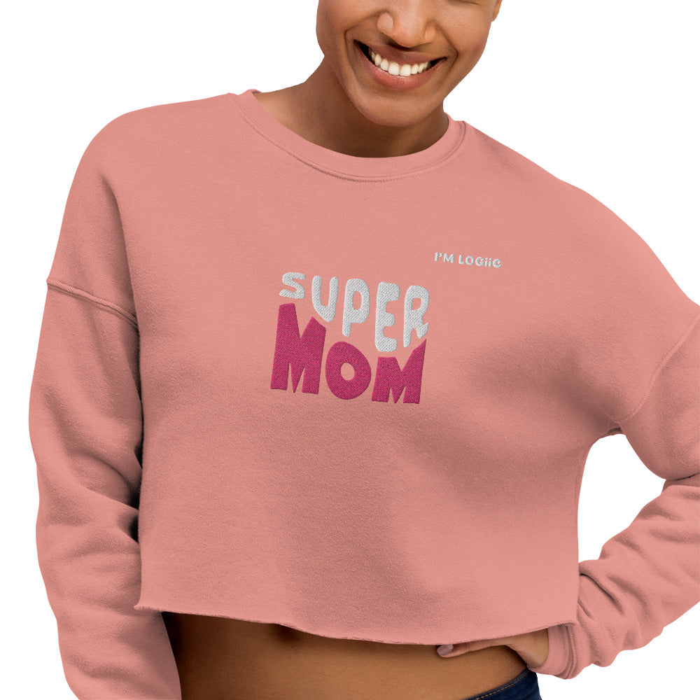 Super MOM Crop Sweatshirt - Shirts & Tops