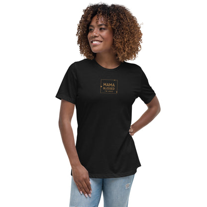 Mama Blessed Women’s Relaxed T-Shirt - Black / S - Shirts &